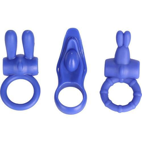 3pc Reusable Electric Penis Ring Lasting Product for Men Delay Ejaculation,Silicone Penis Massager Clitoris Stimulator Lock Ring