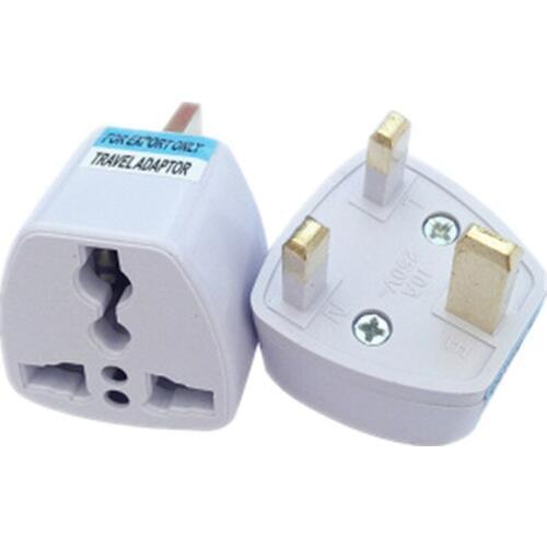 High quality 50 Pcs Universal EU US AU to UK AC Travel Power Plug Charger Adapter Converter Travel Adaptors UK converter