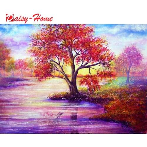 5D Diy Diamond Painting Four Season Tree Cross stitch Kit Full Drill Square Embroidery Mosaic Art Picture of Rhinestones Decor