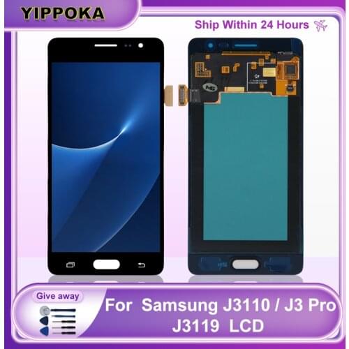 AMOLED For Samsung Galaxy J3 Pro LCD SM-J3110 J327 J3119S J3119 Display LCD Touch Screen Digitizer Display Replacement Parts