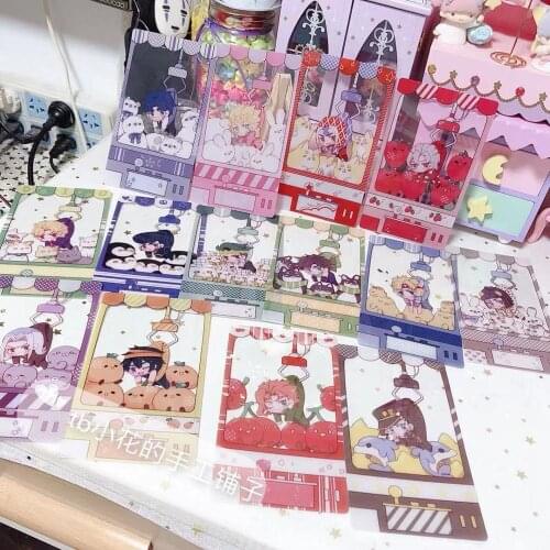 Anime JOJOs Bizarre Adventure Golden Wind Bruno Bucciarat Rohan Cosplay PVC Transparent card Postcard Fans Gifts