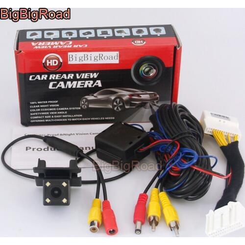 BigBigRoad For Mazda Demio 2 Mazda2 DJ 5-Door Hatchback Car Rear View Backup Reverse Parking Camera Connect to Original Screen