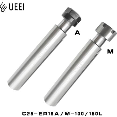 C25 ER16A 100L 150L A/M A type nut M types nut collet chuck 100 Length Collet Chuck Holder CNC Extension Rod Straight Shank