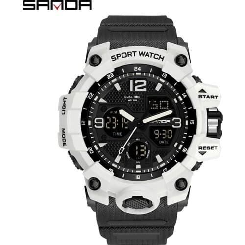 SANDA brand sports watch boys and girls multifunctional waterproof luminous electronic watch orologio uomo часы часы женские нар