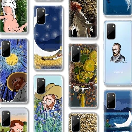 Van Gogh Painting Case For Samsung Galaxy A51 S21 A52 A50 S20 A72 S10 A71 A70 A12 A21S A32 S9 S8 S10e FE Note 20 Ultra Plus TPU