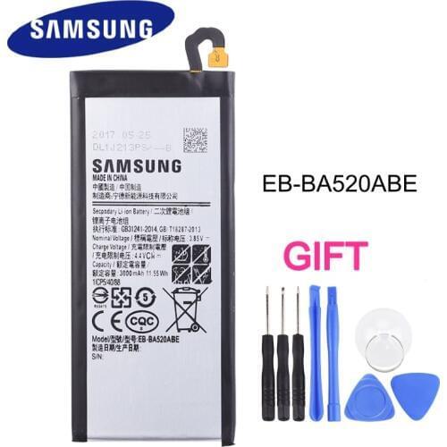 EB-BA520ABE Original Replacement Battery For Samsung 2017 Edition GALAXY A5 SM-A520F A520F Authentic Battery 3000mAh