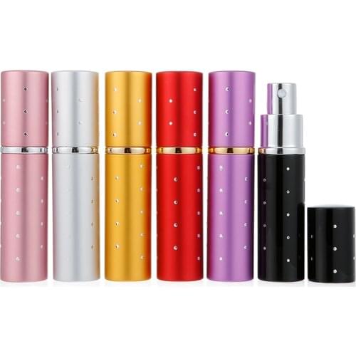 10ml Mini Portable Refillable Perfume Spray Bottle Atomizer Aluminum Empty Parfum Bottle Spray Cosmetic Containers For Travel