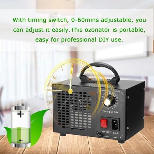 Ozone Generator 32g/h Portable ozono Air Filter Purifier with Timing Switch Ozonizer Ozonator for Home Car Formaldehyde