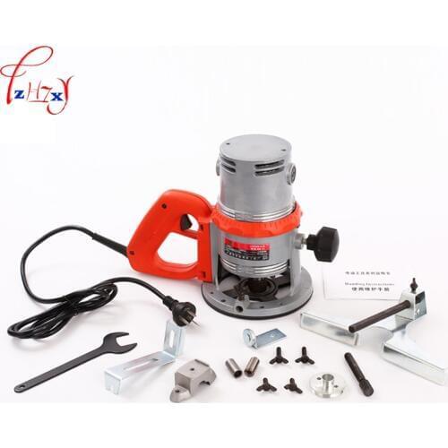 220V 1600W 1PC High power woodworking engraving machine repair and mechanical wood milling machine + 12pcs milling cutter