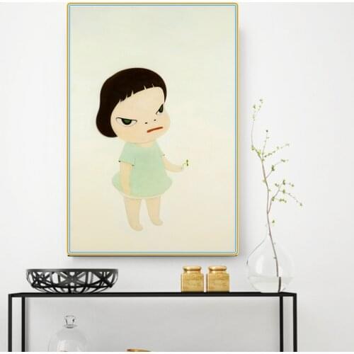 Citon Yoshitomo Nara《The little ambassador》Canvas Art Oil painting Artwork Poster Picture Modern Wall decor Home Decoration