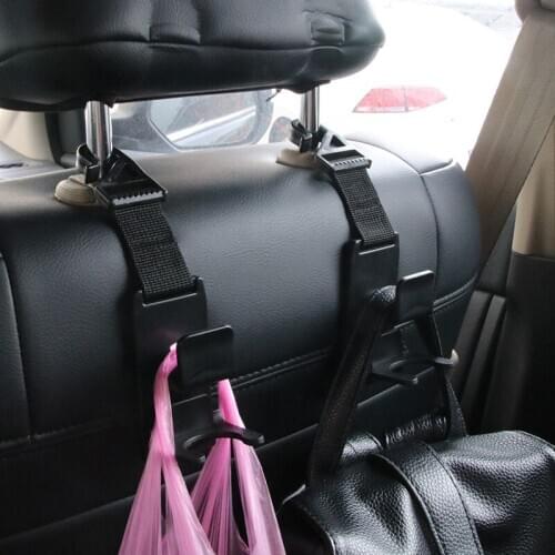 Car Headrest Hook ABS Overweight 8kg with Beverage Hook undefined Car Multi-function Hook Seat Back Storage Bracket Shelves