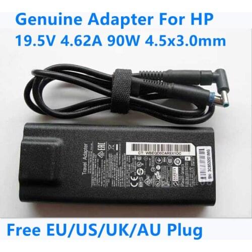Genuine 19.5V 4.62A 90W 4.5x3.0mm HSTNN-DA22 HSTNN-LA26 AC TRAVEL Adapter For HP ENVY 14 HSTNN-DA26 HSTNN-CA26 Laptop Charger