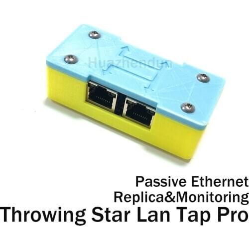 Passive Ethernet Tap Throwing Star Lan Tap Pro Upgrade with Box Data Communication Replica Copy Packet Capture Mod Tool