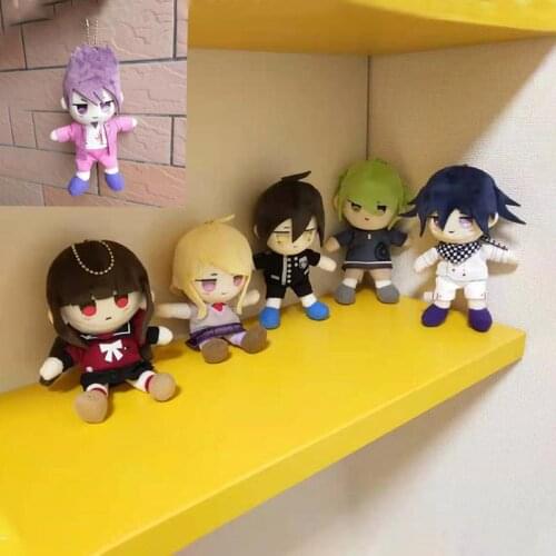 15cm Anime Danganronpa V3 Plush Keychain Dolls Cartoon Dangan Ronpa Oma Kokichi Stuffed Pendant Doll Toys Kids Birthday Gifts