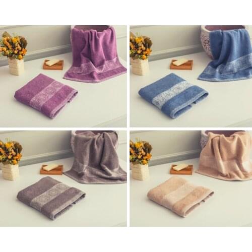 Towel Bathroom Hand And Face Jacquard 100% Cotton Velvet Soft High Absorbency Microfiber Fabric Adult Towel Home Decoration Good