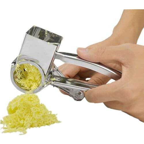 Hand-crank Cheese Grater Multi-functional Vegetable Chocolate Carrot Stainless Steel Rotary Ginger Slicer Kitchen Tool