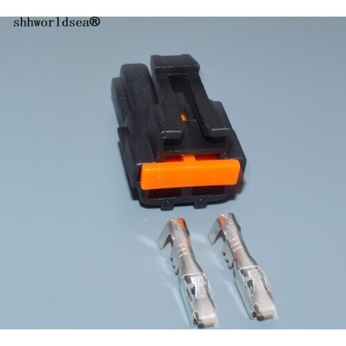 Shhworldsea 2 pin 2.8mm auto plastic unsealed connector plug cable wiring connector plug