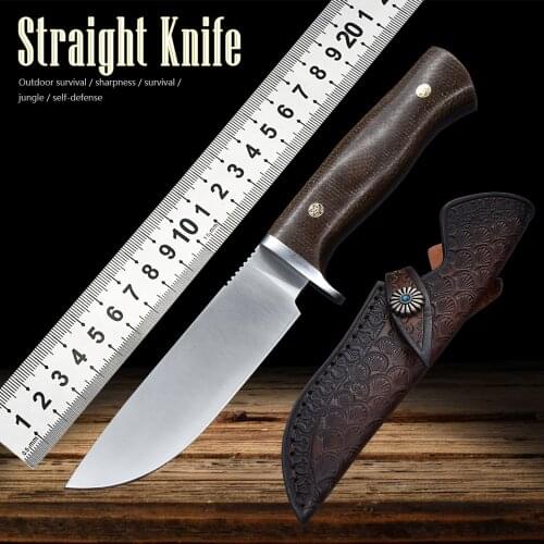 M390 Steel Knife Fixed Knife Tactical Survival Knife Hunting Knife Outdoor Camping Knife Diving Fishing Knife Multi EDC Tool