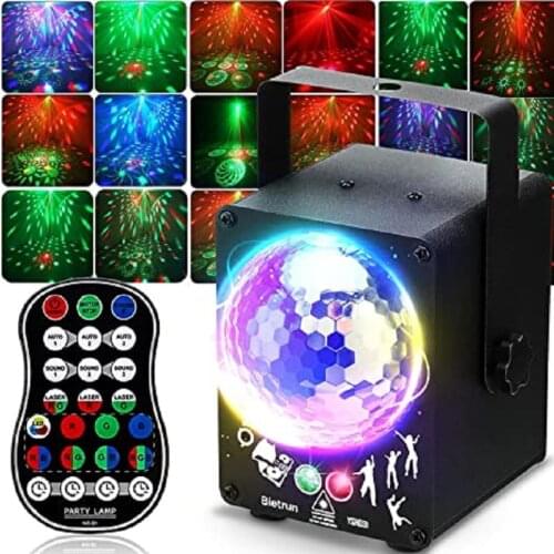 LED Disco Light Laser Projector Party Lights 60 Patterns DJ Magic Ball Laser Home Party Holiday Xmas Stage Lighting Effect