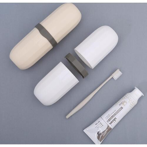 Tumblers Travel Cup Convenient Outdoor Travels Storage Toothbrush Holder Portable Wash Supplies Bathroom Accessories Set H1198