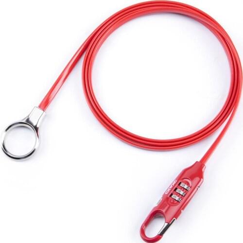 Bicycle Helmet Lock PL3001 Code Lock Steel Cable Lock Wire Lock Cycling Supplies bike accessories