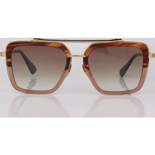 Metal Trim square sunglasse women classic pilot sunglasses for men