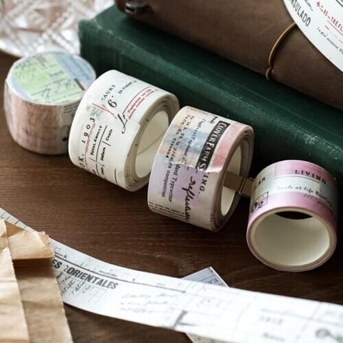 1pcs/1lot Decorative Adhesive tapes Traces of time diary Scrapbooking DIY Paper Scrapbooking Stickers 3m