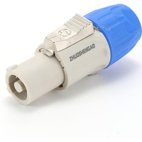 1Pcs aviation power plug industrial control audio LED lighting SAC3FCB waterproof female socket 20a current signal out HIFI