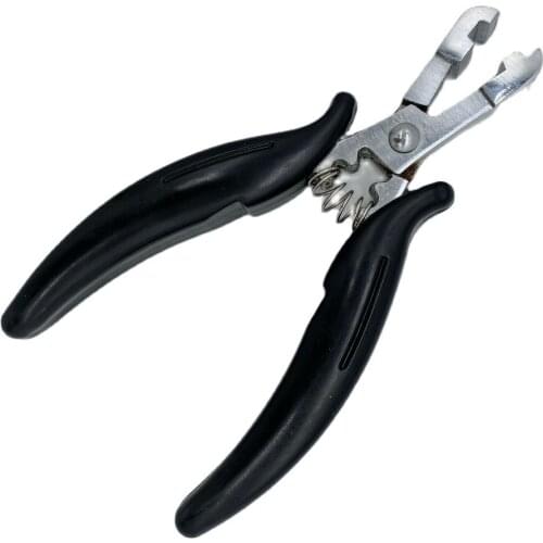 1PC Black handle 6mm groove Flat type plier clamp for making flat tip pre-bonded Hair Extension