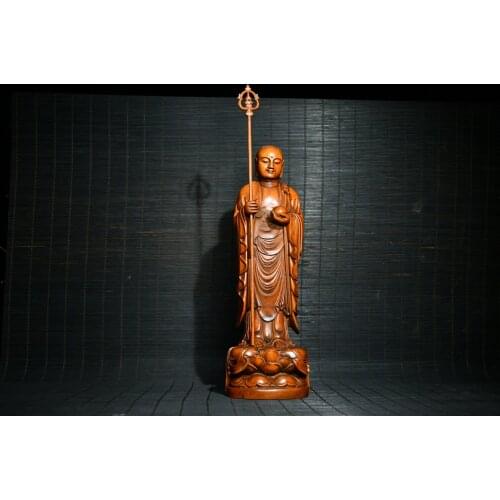 10" China Lucky Seikos Boxwood Parrot statue Psittaciformes Bird Learn to speak bird Budgerigar statue