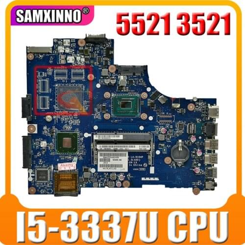 100% working For Dell Inspiron 5521 3521 motherboard with SR0XL I5-3337U 0760R1 CN-0760R1 760R1 VAW00 LA-9104P mainboard