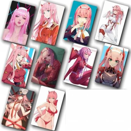 200 pcs/lot Anime DARLING in the FRANXX Card Sticker DIY Decoration Bus ID Waterproof Card Stickers Kids Classic Toys gift