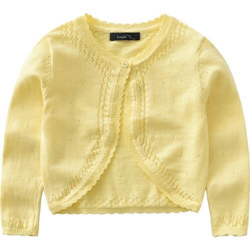 2018 Baby Girls Cardigan Coat Solid Long Sleeve Baby Girls Hollow Knit Sweaters For Girls Kids Thin Sweaters Outerwear Top BC187