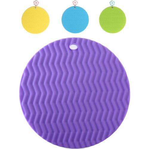 20x20x0.3cm Honeycomb Style Food Grade Silicone Placemat Cup Pat Mat for Kitchen Table Anti-slip Heat-resistant Drink Coasters