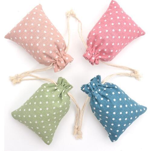 30pcs Cotton Linen Bag Gift Candy Bag 10x14 13x18cm Jute Drawstring Pouch for Jewelry Beans Storage Party Wedding Favors Holder