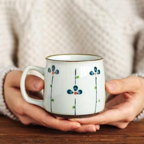 4 styles household Japanese hand-painted underglaze ceramic mug mug coffee milk breakfast mug