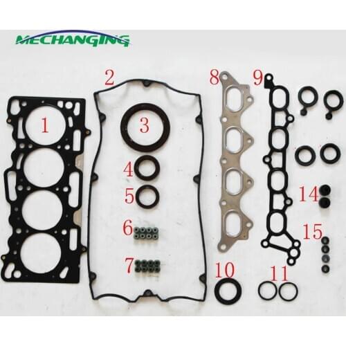 4G15M 4G15T For Mitsubishi COLT CZC TURBO 16V Engine Parts Full Set Automotive Spare Parts Engine Gasket 1000A272