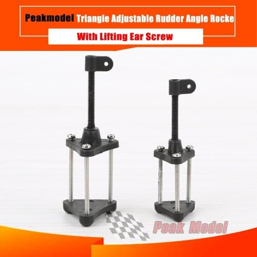 4Pcs/Lot Airplane Model Accessories M3 Aperture 2mm Triangle Adjustable Rudder Angle Rocker Arm with Lifting Ear Screw