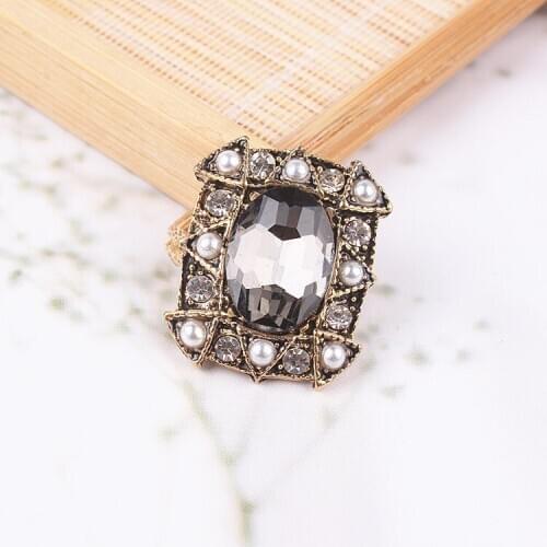 5PCS retro diy alloy jewelry accessories rectangular flower plate buckle alloy accessories headdress clothing accessories