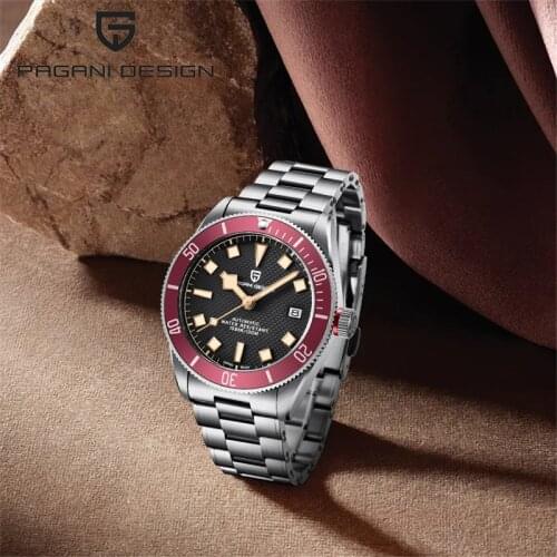2021 New PAGANI DESIGN Automatic Watches Top Luxury Brand Men Mechanical Wristwatches Waterproof Stainless Steel Orologio Uomo