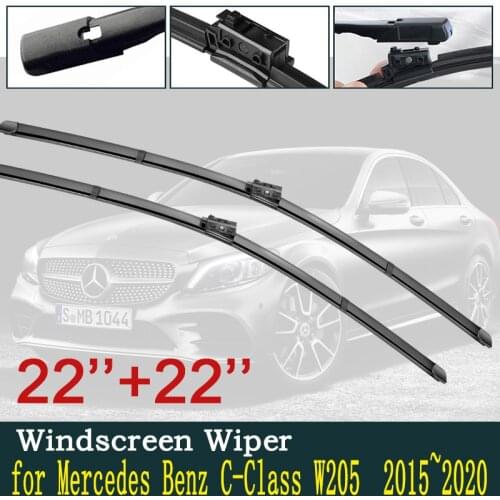 For Mercedes Benz C-Class W205 Car Wiper Blades Windscreen Windshield Wipers Car Accessories C-Klasse C180 C200 C220 C250 C300