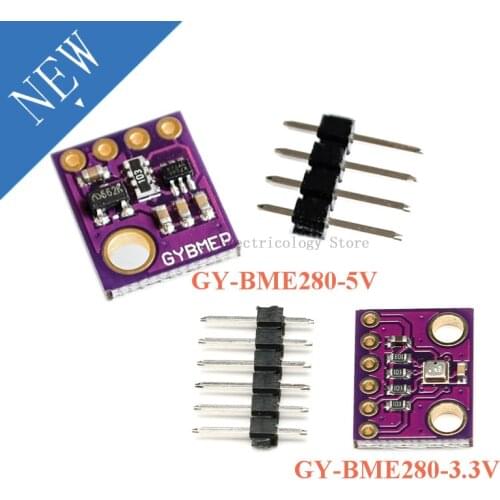 GY-BME280-3.3V GY-BME280-5V 5V 3.3V BME280 BMP280 Digital Temperature Humidity Atmospheric Pressure Sensor Module IIC I2C SPI