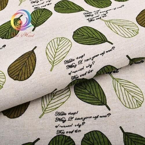 Printed Cotton Linen Fabric DIY Sofa For Patchwork Quilting Sewing Table Cloth Furniture Cover Tissue Curtain Bag Cushion Fabric