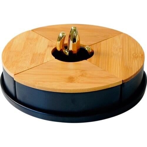 Creative cactus fruit plate ceramic tableware 4 grid fruit platter nut plate modern living room snack storage tray fruit basket