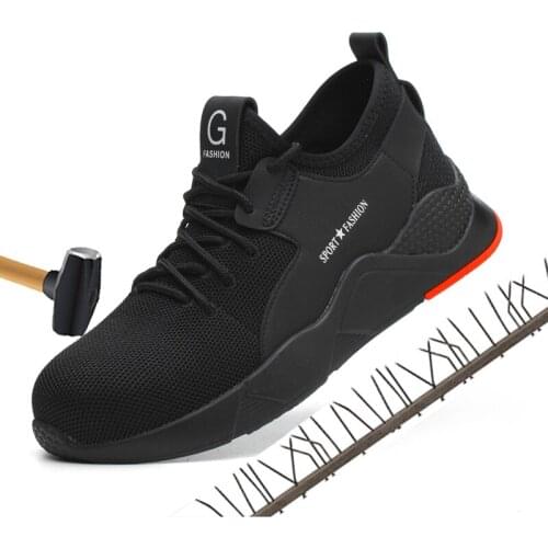 S3 Level Mens Steel Toe Work Safety Shoes Casual Breathable Outdoor Sneakers Puncture Proof Boots Comfortable Industrial Shoes