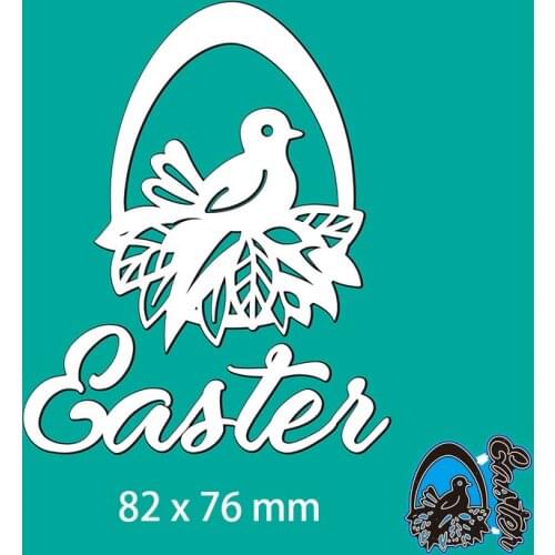 Metal Cutting Dies EASTER new for decoration card DIY Scrapbooking stencil Paper Craft Album template Dies 82*76mm