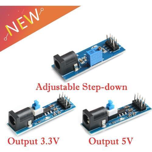 AMS1117 3.3V 5V Power Supply Module Output Voltage Interface Power Supply Regulator module with DC jack switch