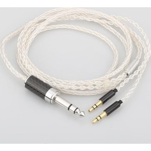 Audiocrast 6.35mm stereo headphone upgraded cable for Beyerdynamic T1 T5P D7100 Z7 D7200 EDX V2