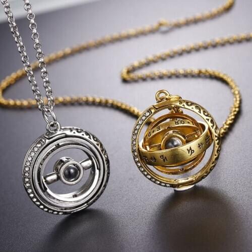 Openable Astronomical Ball Projection Necklace 100 Language I Love You Pendant Necklace for Women Men Lovers Jewelry