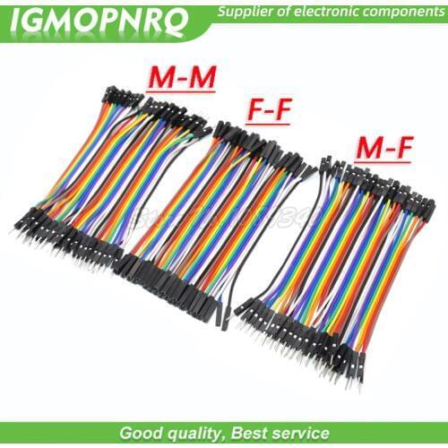 40 / 120pcs 40PIN 10CM Dupont Line Male to Male + Female and Female to Female Jumper Dupont Wire Cable For Arduino DIY KIT